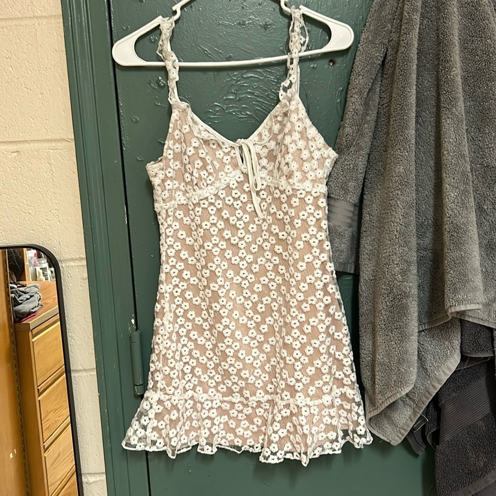 lulus white lace dress